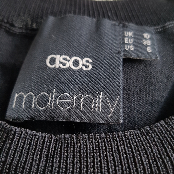 ASOS Maternity mesh long sleeve bodycon dress - Picture 2 of 4